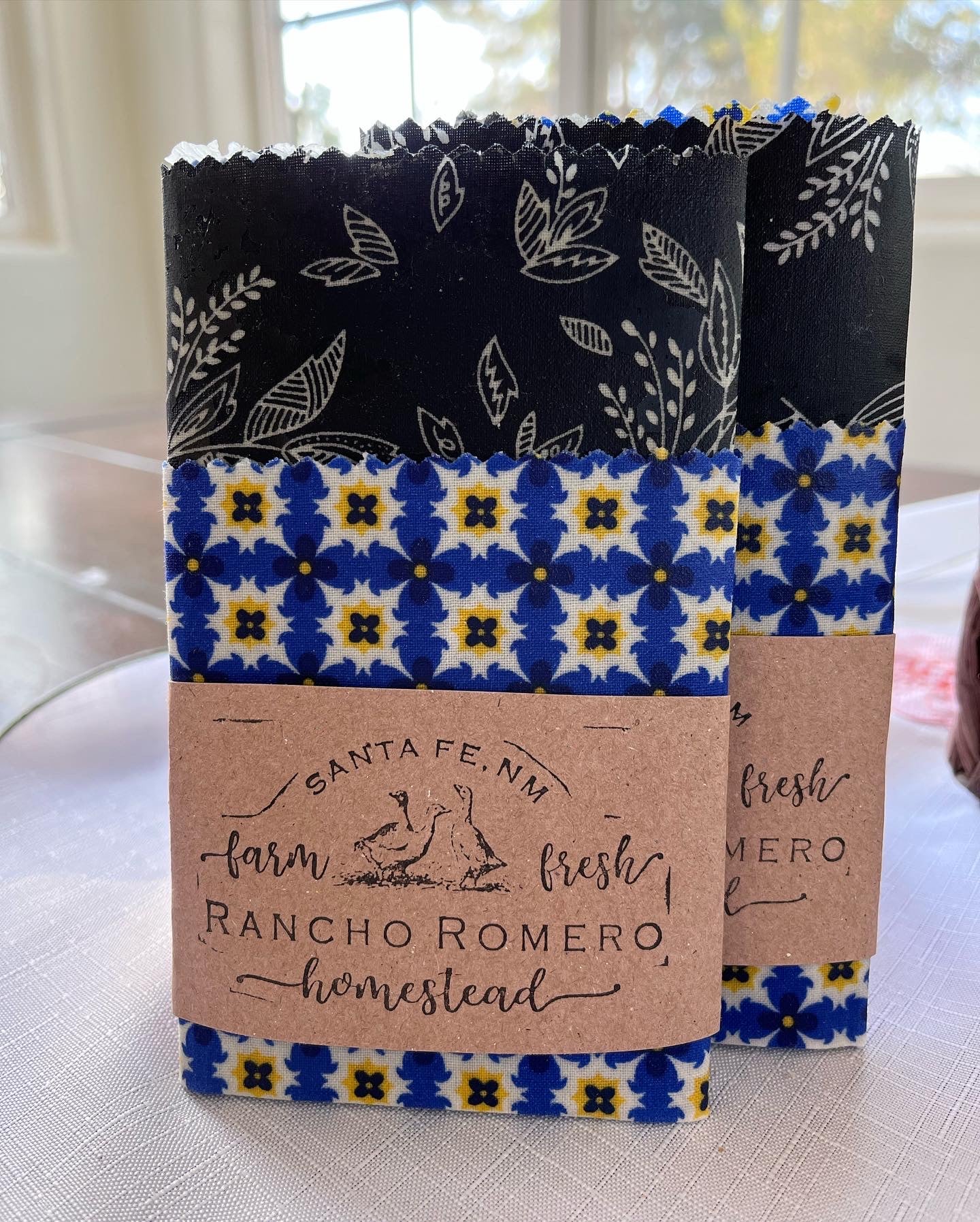 Reusable Handmade Beeswax Wraps for Food Preservation