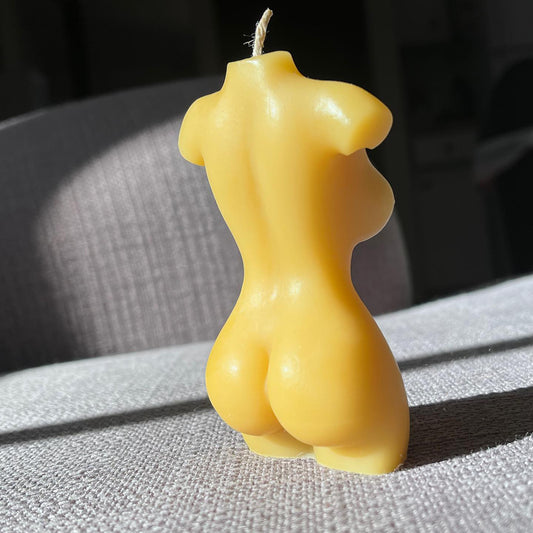 Curvy Body Beeswax Candle