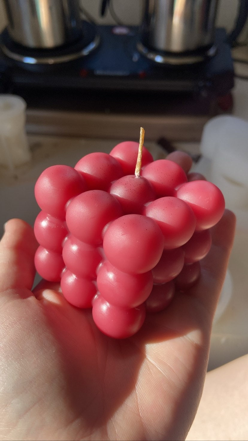 Bubble Beeswax Candle